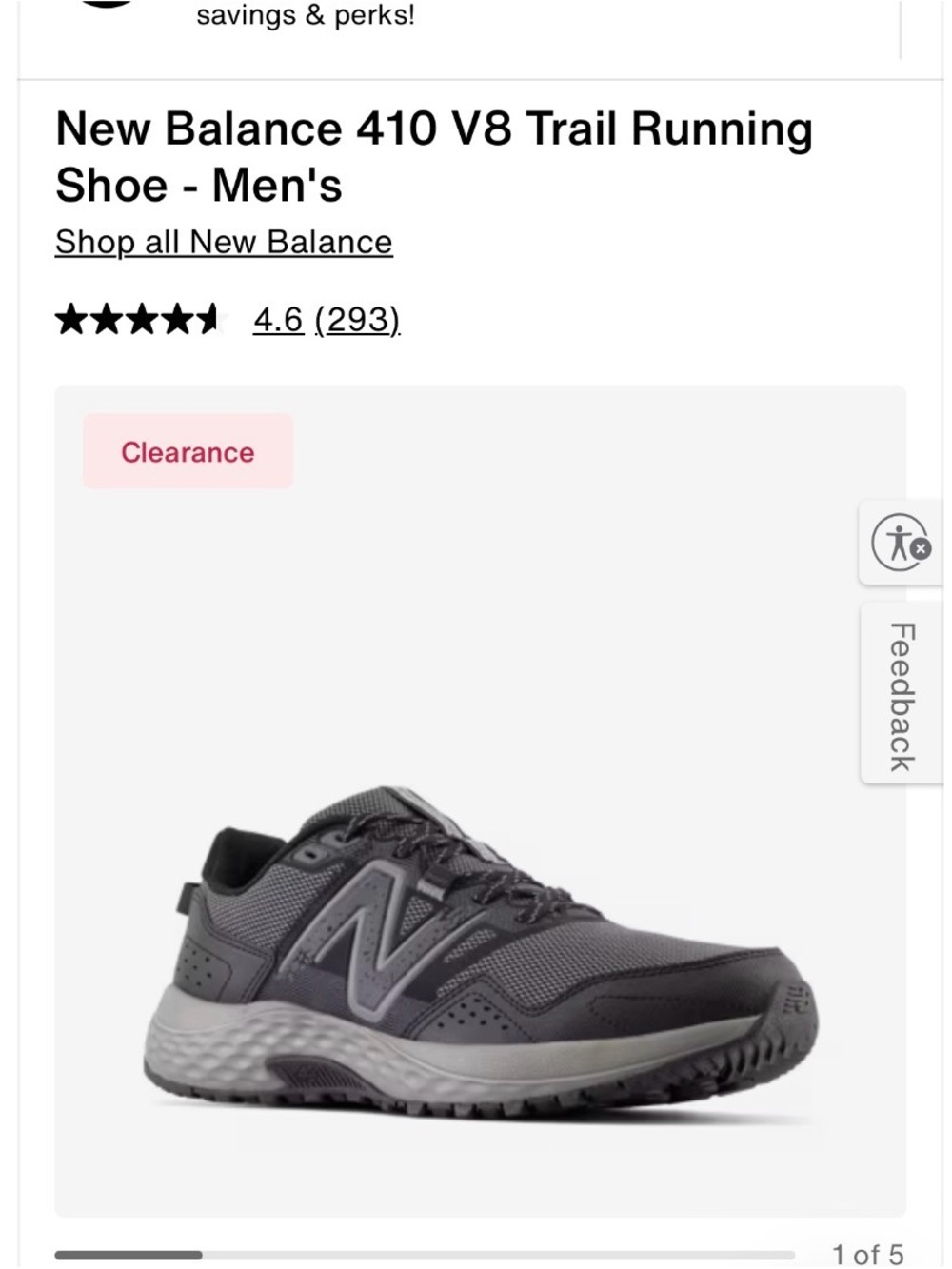 New Balance Men's Trail Runner in Gray and Black